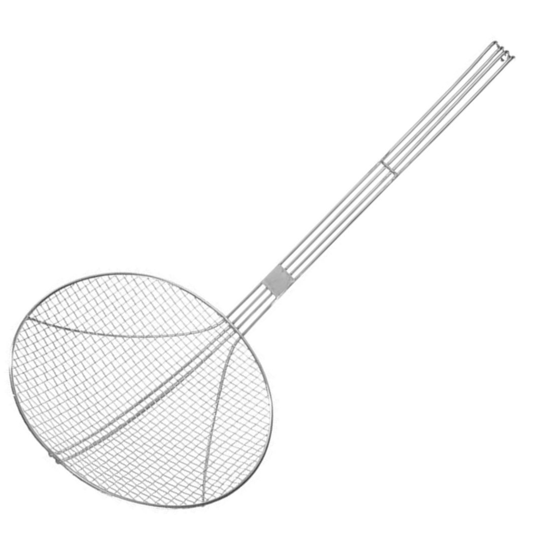 Cedzak sitko do smażenia w głębokim oleju ze stali nierdzewnej śr. 240 mm – Hendi 640807