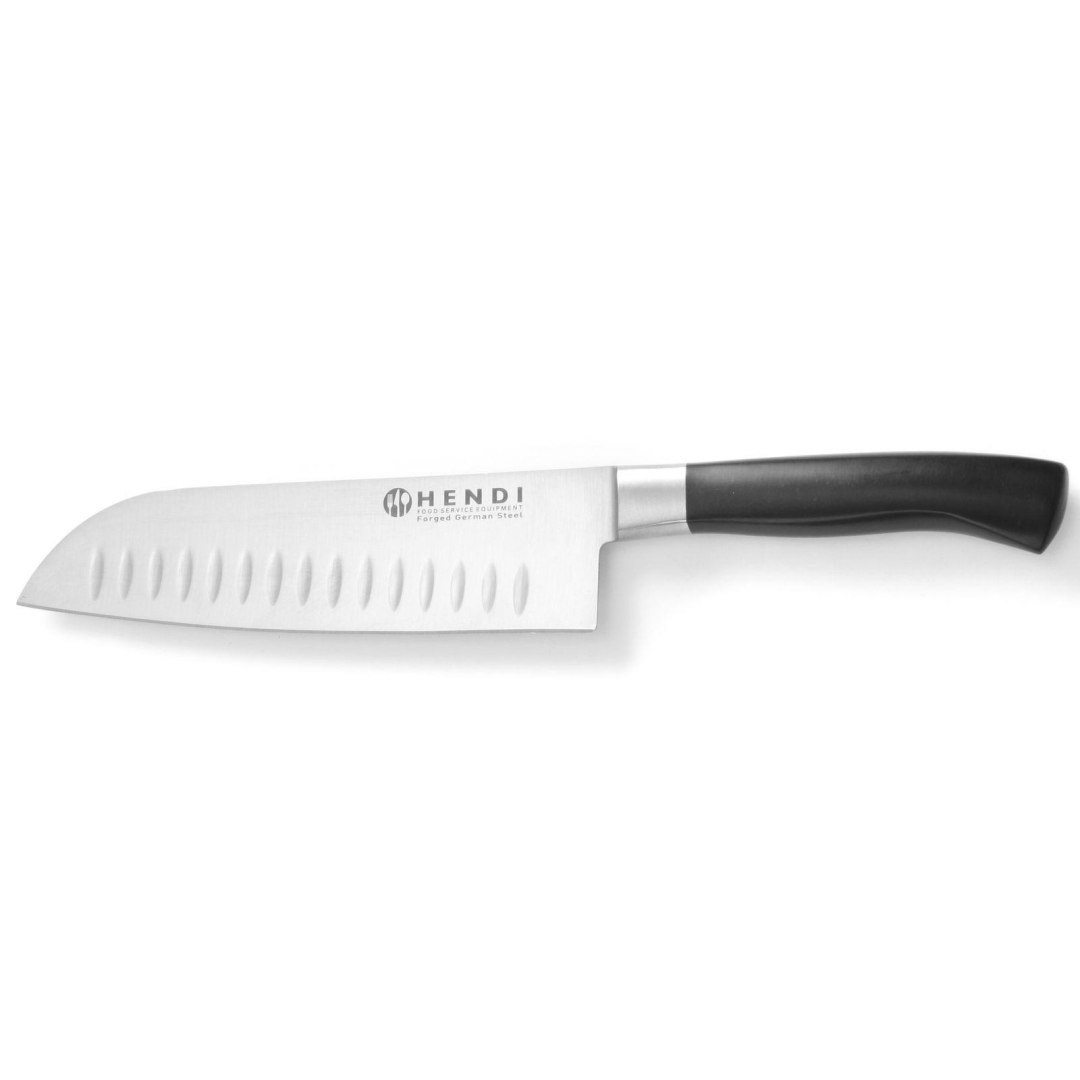 Profesjonalny nóż Santoku ze szlifem kulowym Profi Line 180 mm – Hendi 844274