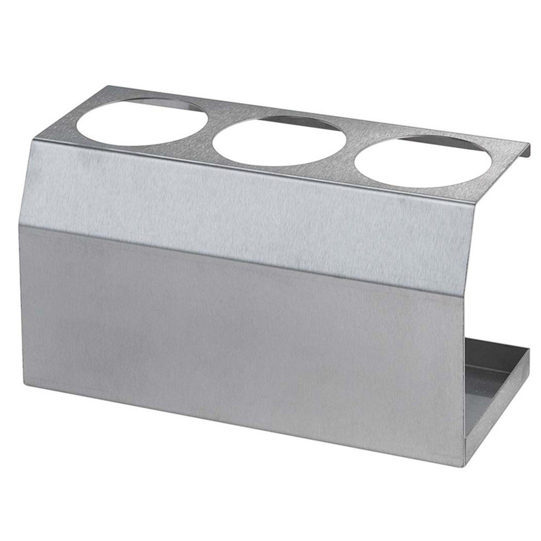 Ekspozytor stojak stalowy do butelek dyspenserów do sosów 3 x 0.2L śr. 50mm – Hendi 557969