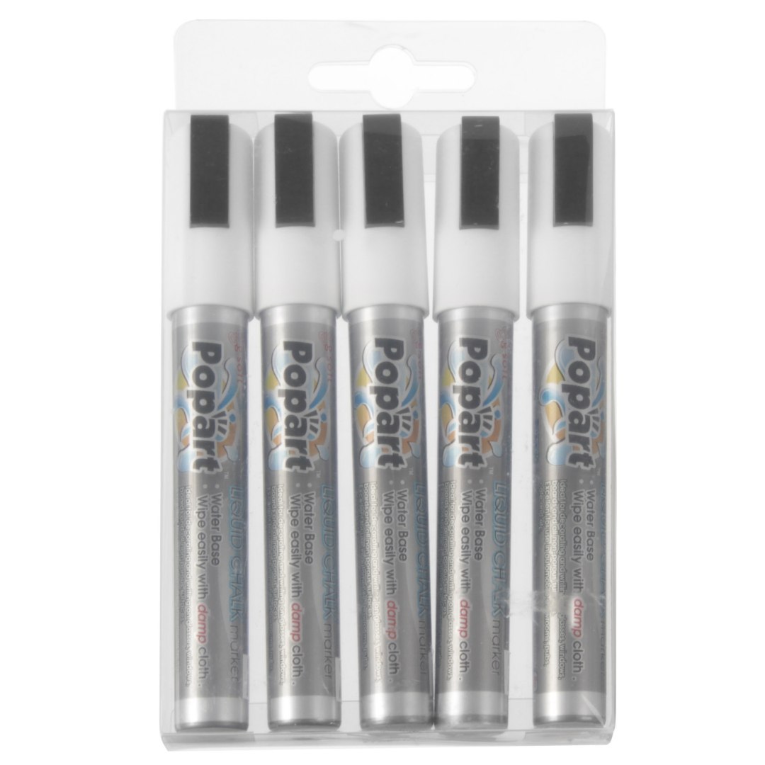 Markery do tablicy końcówka 2-6mm białe zestaw 5szt. – Hendi 664209 Markery do tablicy końcówka 2-6mm białe zestaw 5szt. – Hendi 664209