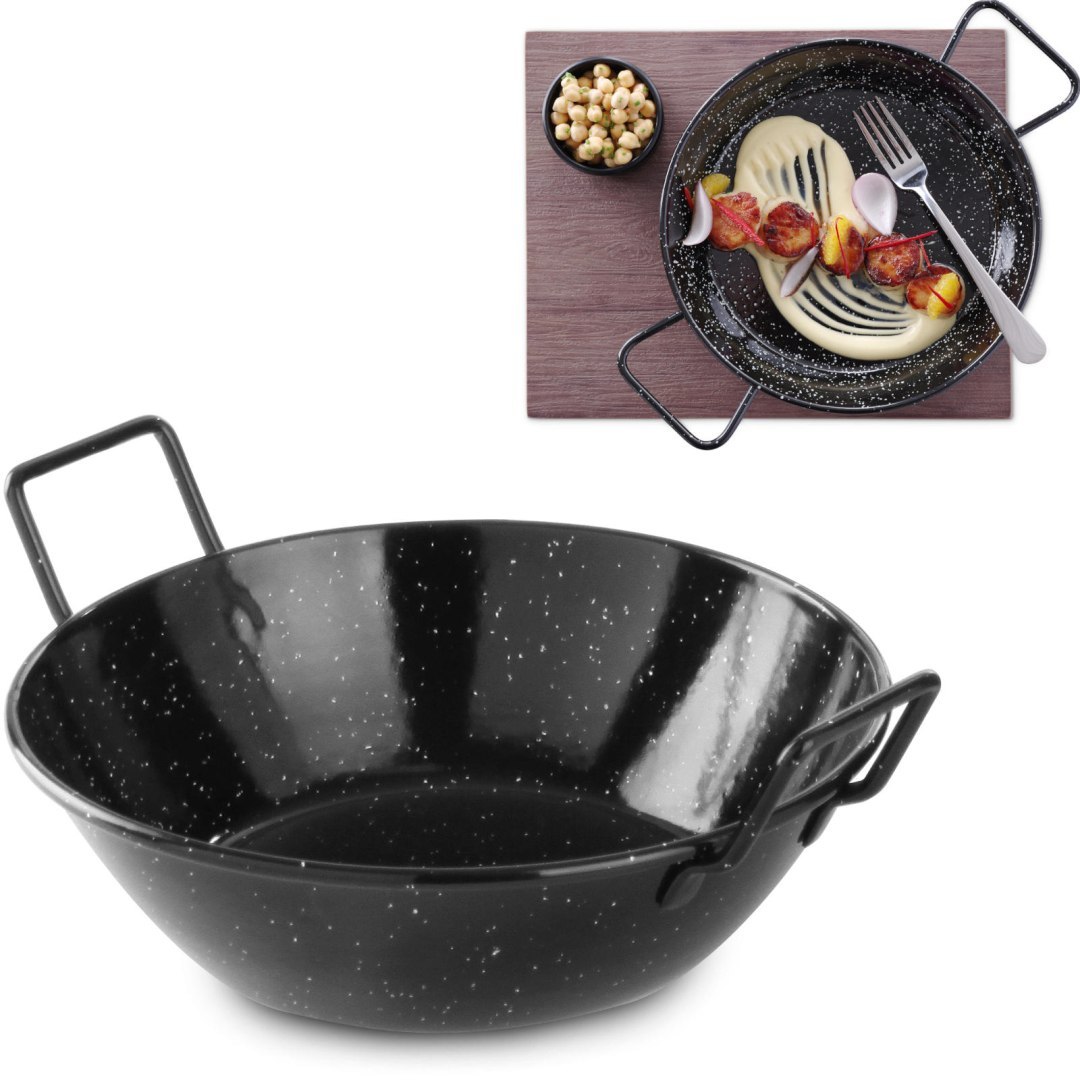 Miska do paelli emaliowana głęboka śr. 185x(H)43mm Hendi 622834 Miska do paelli emaliowana głęboka śr. 185x(H)43mm Hendi 622834