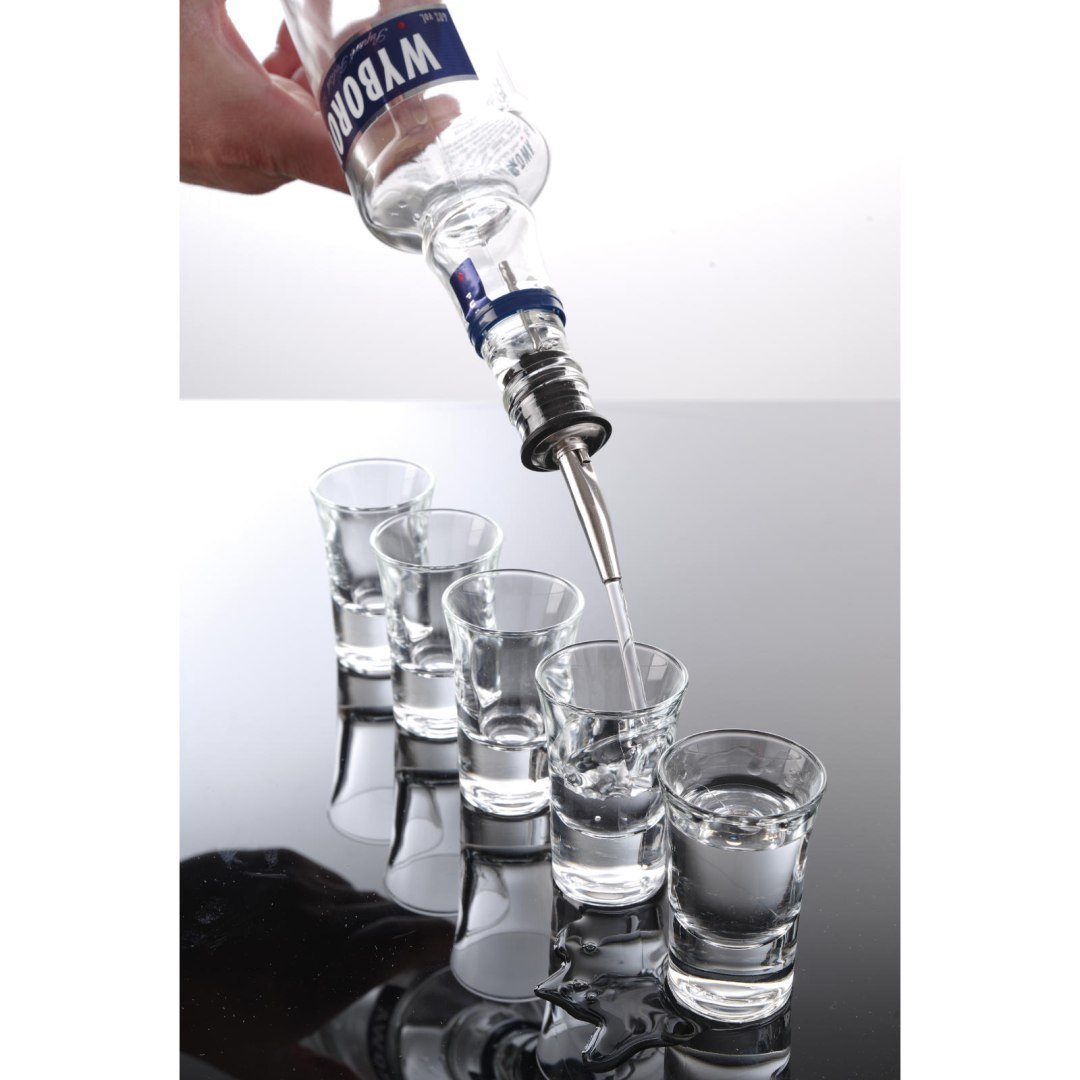 Nalewak dozownik do alkoholu – wolny przepływ ZESTAW 6szt.