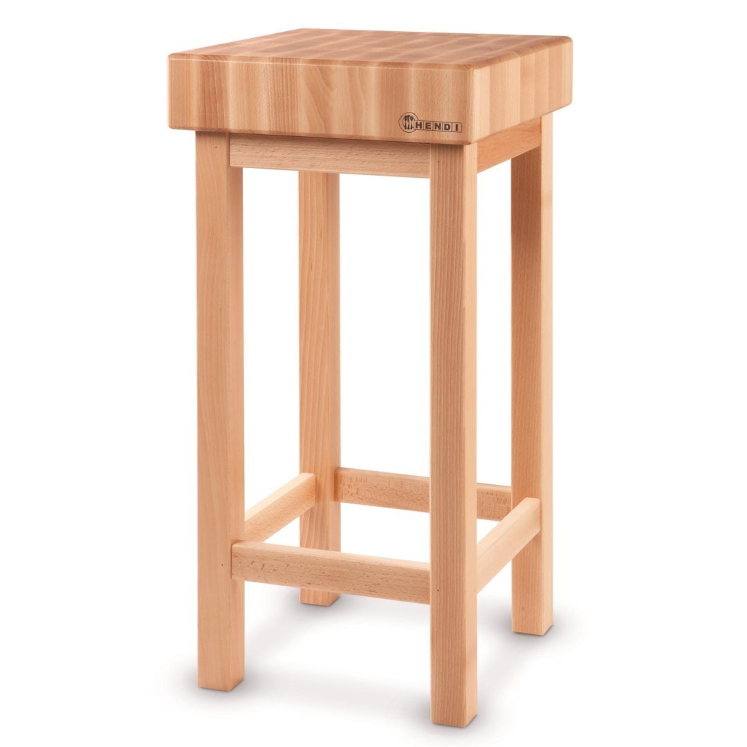 Drewniany kloc masarski z drewna bukowego 50x40x85 mm – Hendi 505694