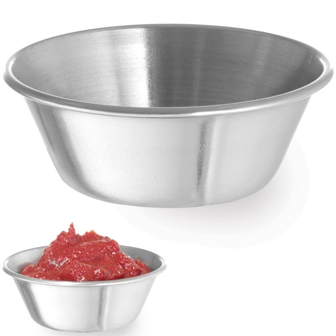Miseczka ramekin naczynie do sosów dipów ze stali nierdzewnej śr. 62 mm 12 szt. 45 ml – Hendi 400012