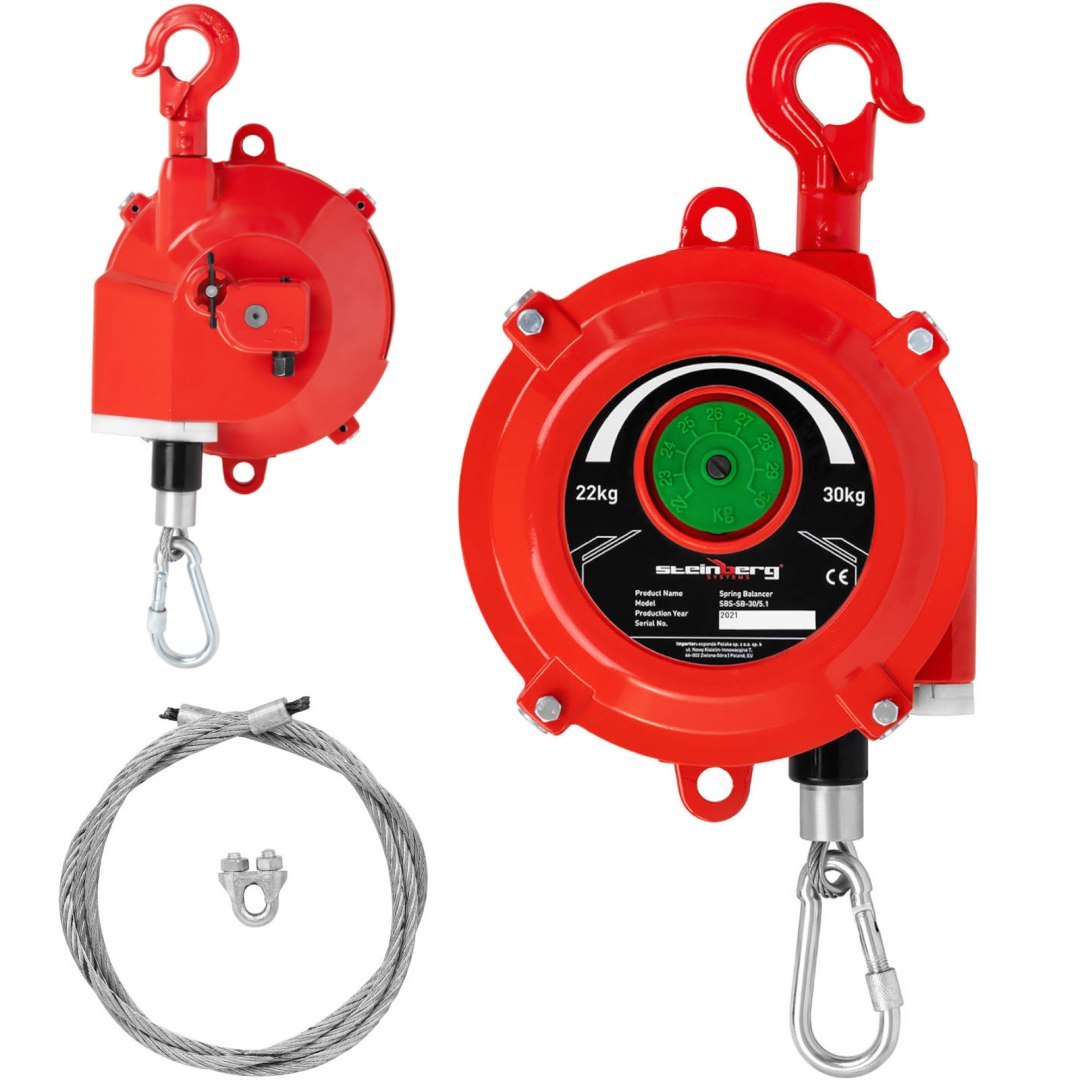 Balanser linkowy sprężynowy odciążnik do narzędzi 22 – 30 kg 1,5 m