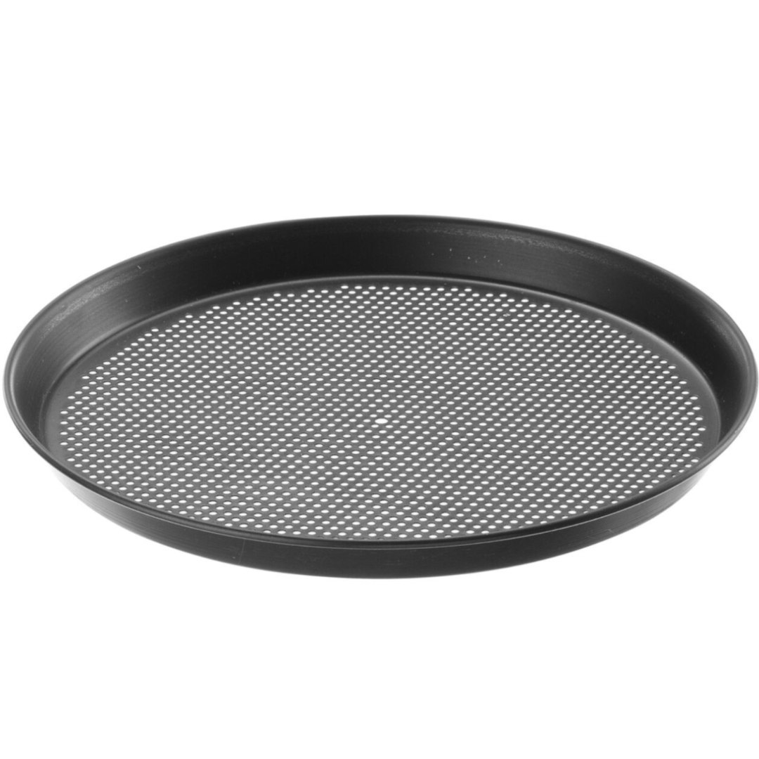 Blacha forma do wypieku pizzy okrągła perforowana śr. 280 mm – Hendi 616918