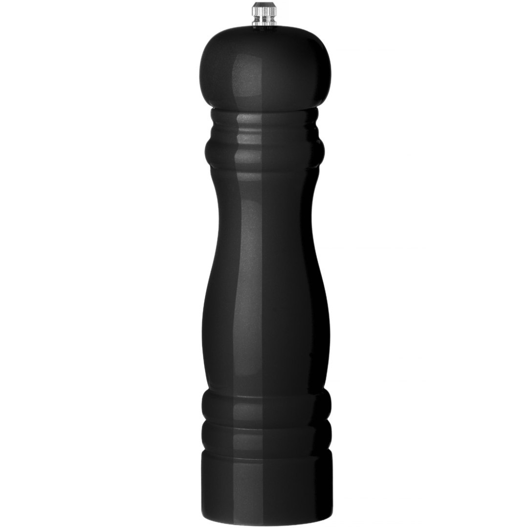 Młynek do mielenia pieprzu drewniany czarny śr. 55 x 215 mm – Hendi 469569 Młynek do mielenia pieprzu drewniany czarny śr. 55 x 215 mm – Hendi 469569