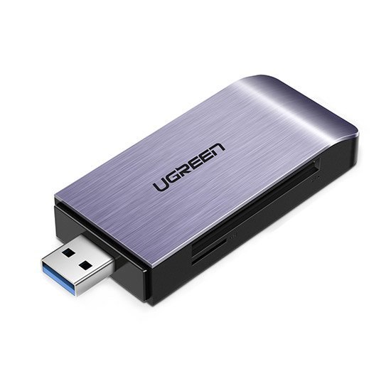 Czytnik kart pamięci SD / micro SD / CF / MS wtyczka USB 3.0 – szary