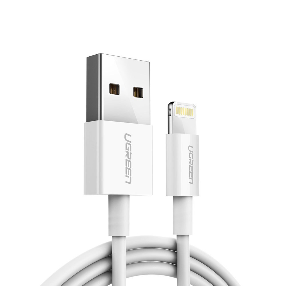 Kabel przewód do iPhone USB – Lightning MFI 2m 2.4A biały Kabel przewód do iPhone USB – Lightning MFI 2m 2.4A biały