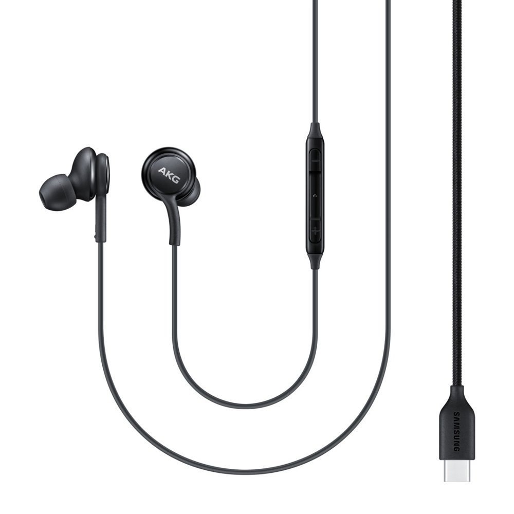 Przewodowe słuchawki dokanałowe AKG złącze USB-C czarny Przewodowe słuchawki dokanałowe AKG złącze USB-C czarny