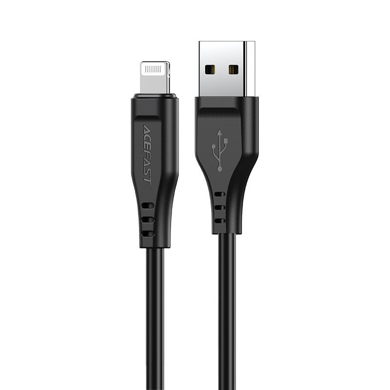 Kabel przewód do iPhone MFI USB – Lightning 2.4A 1.2m czarny