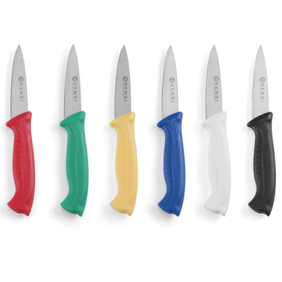 Nożyki do obierania HACCP 6 sztuk 90mm – Hendi 842010