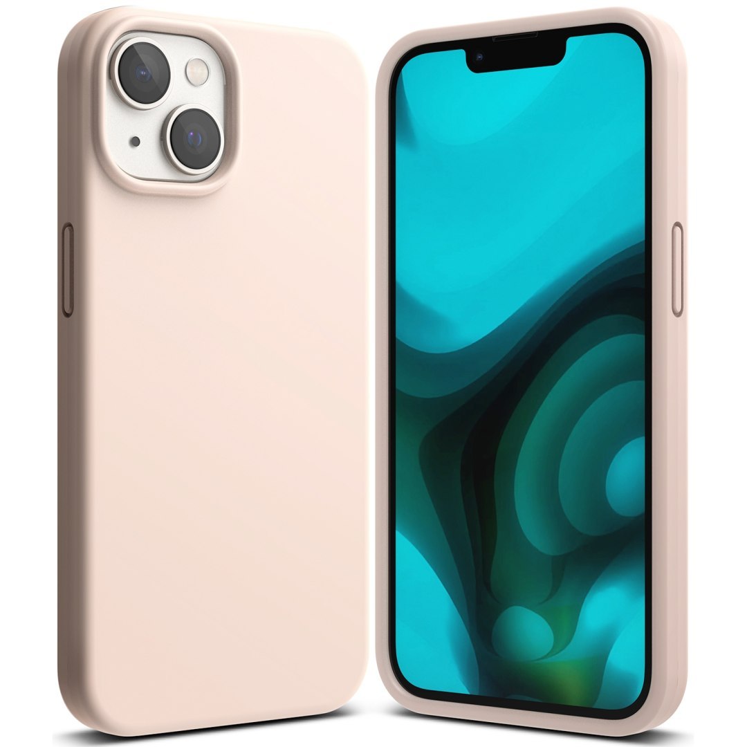 Elastyczne silikonowe etui na telefon iPhone 14 Plus 6.7” SILICONE PINK SAND