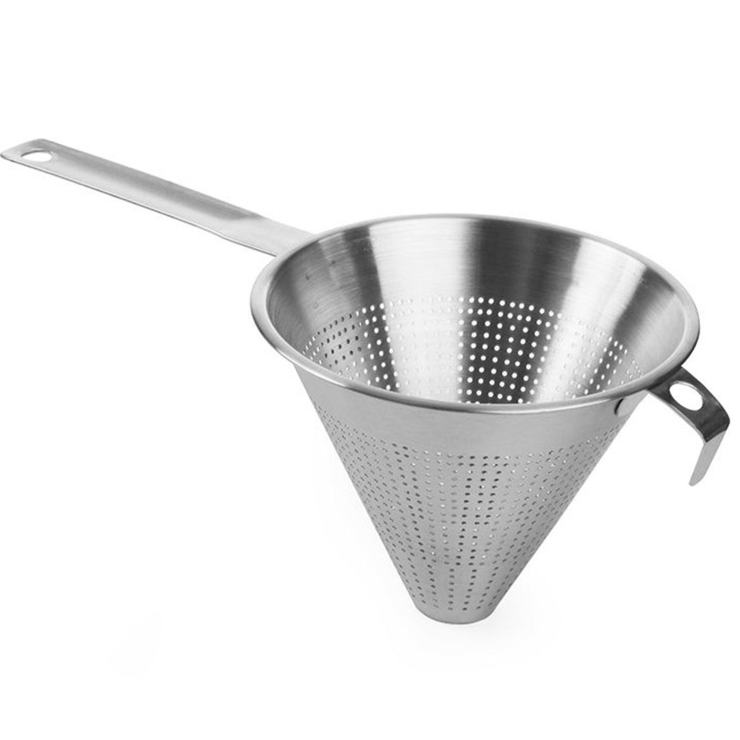 Sito chińskie stożkowe cedzak ze stali nierdzewnej śr. 235 mm – Hendi 547502 Sito chińskie stożkowe cedzak ze stali nierdzewnej śr. 235 mm – Hendi 547502