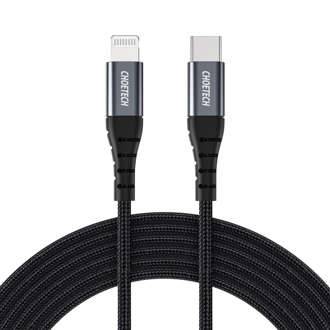 Kabel przewód do iPhone USB-C – Lightning 480Mb/s 3A 1.2m – czarny
