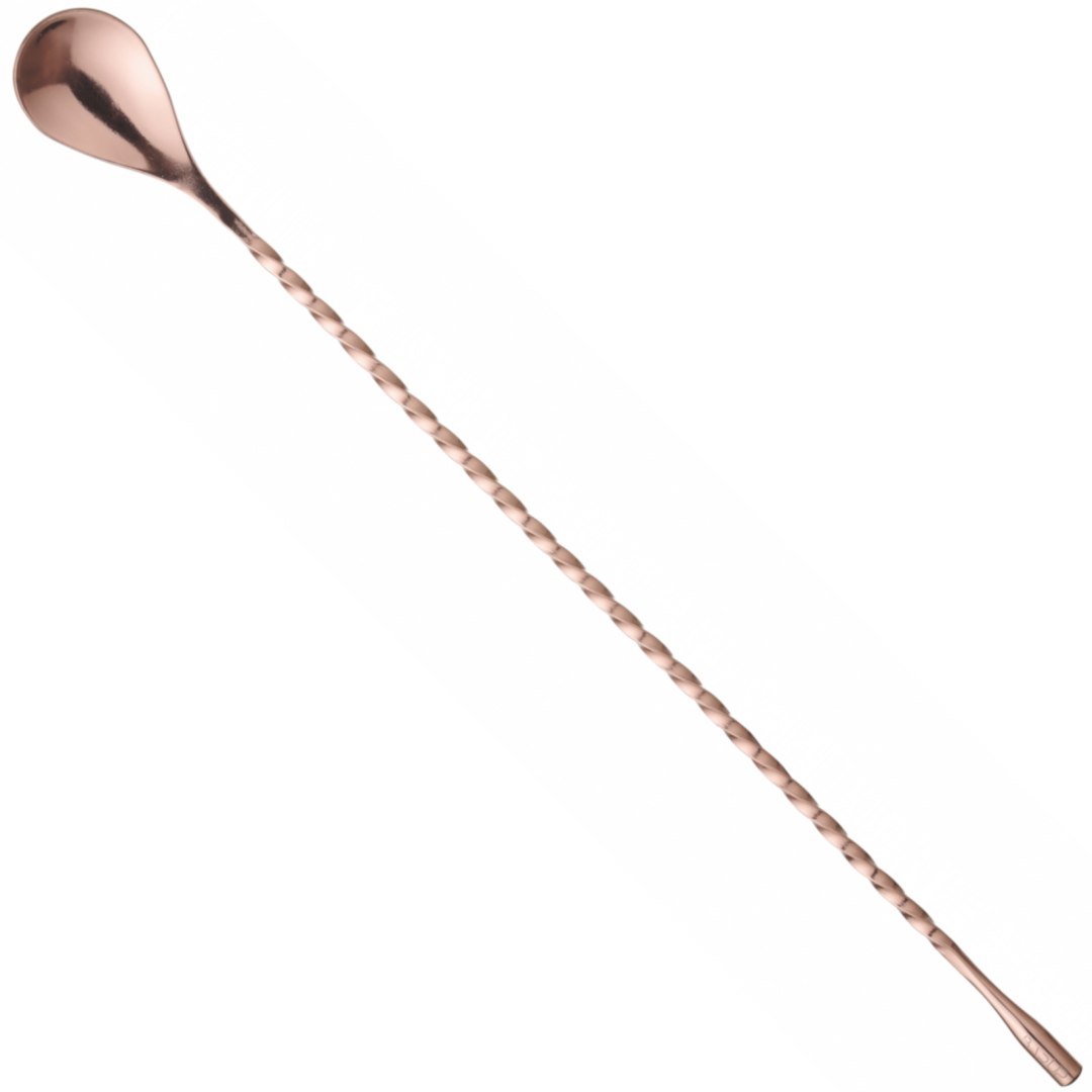 Łyżka barmańska do drinków koktajli długa 385 x 35 mm – miedziana Łyżka barmańska do drinków koktajli długa 385 x 35 mm – miedziana