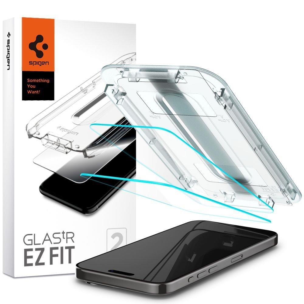 Szkło hartowane Glas.tR EZ Fit na iPhone 15 Pro Max – ZESTAW 2 szt. Szkło hartowane Glas.tR EZ Fit na iPhone 15 Pro Max – ZESTAW 2 szt.