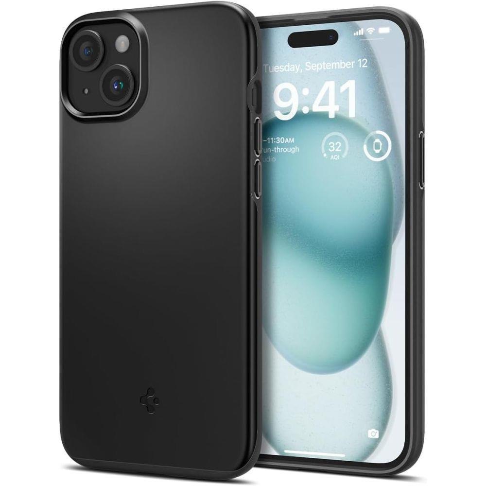 Etui ochronne do iPhone 15 Thin Fit czarne Etui ochronne do iPhone 15 Thin Fit czarne