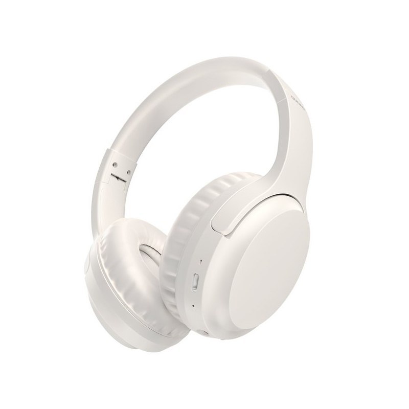 Słuchawki nauszne bezprzewodowe ANC Bluetooth 5.3 białe Słuchawki nauszne bezprzewodowe ANC Bluetooth 5.3 białe