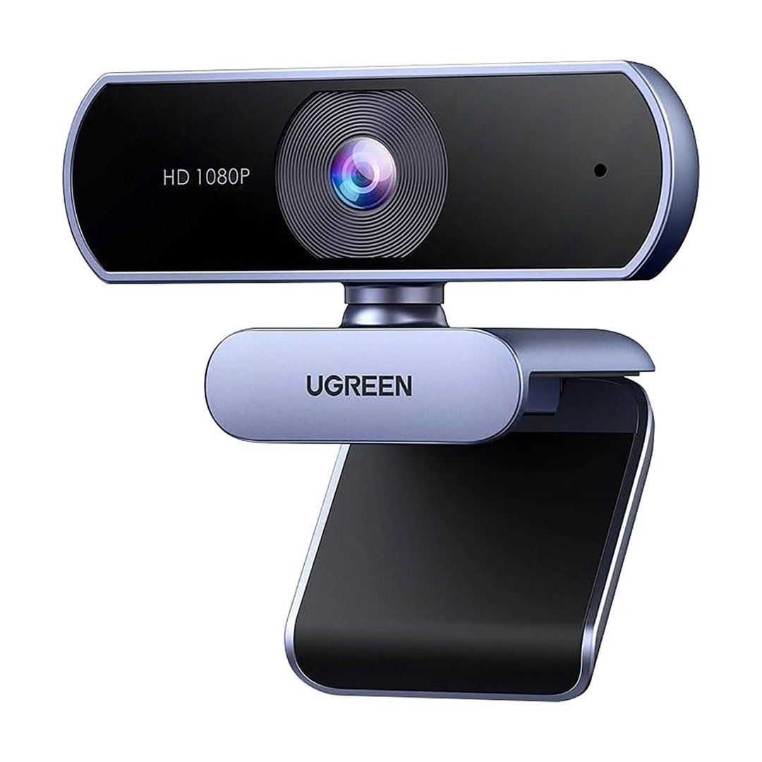 Kamera internetowa Full HD z mikrofonami do nagrań Video USB-A – szara Kamera internetowa Full HD z mikrofonami do nagrań Video USB-A – szara