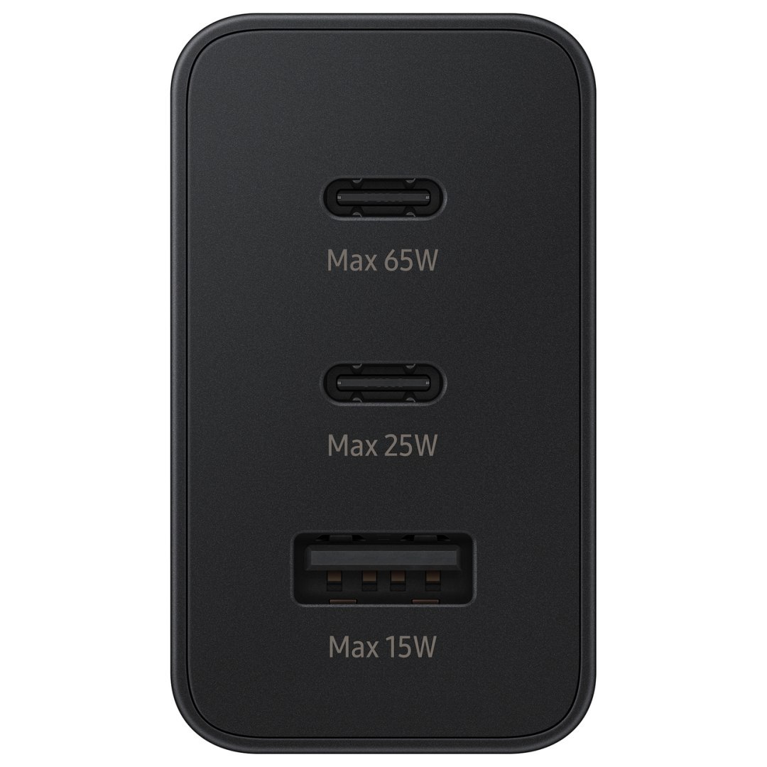 Ładowarka sieciowa 2x USB-C i 1x USB PPS PD 65W QC 3.0 AFC FCP czarny Ładowarka sieciowa 2x USB-C i 1x USB PPS PD 65W QC 3.0 AFC FCP czarny
