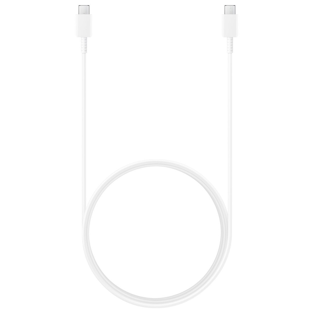 Kabel przewód USB-C – USB-C 3A 480Mb/s 1.8m biały