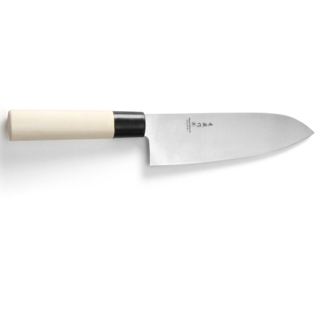 Nóż japoński SANTOKU z drewnianą rączką 165 mm- Hendi 845035 Nóż japoński SANTOKU z drewnianą rączką 165 mm- Hendi 845035