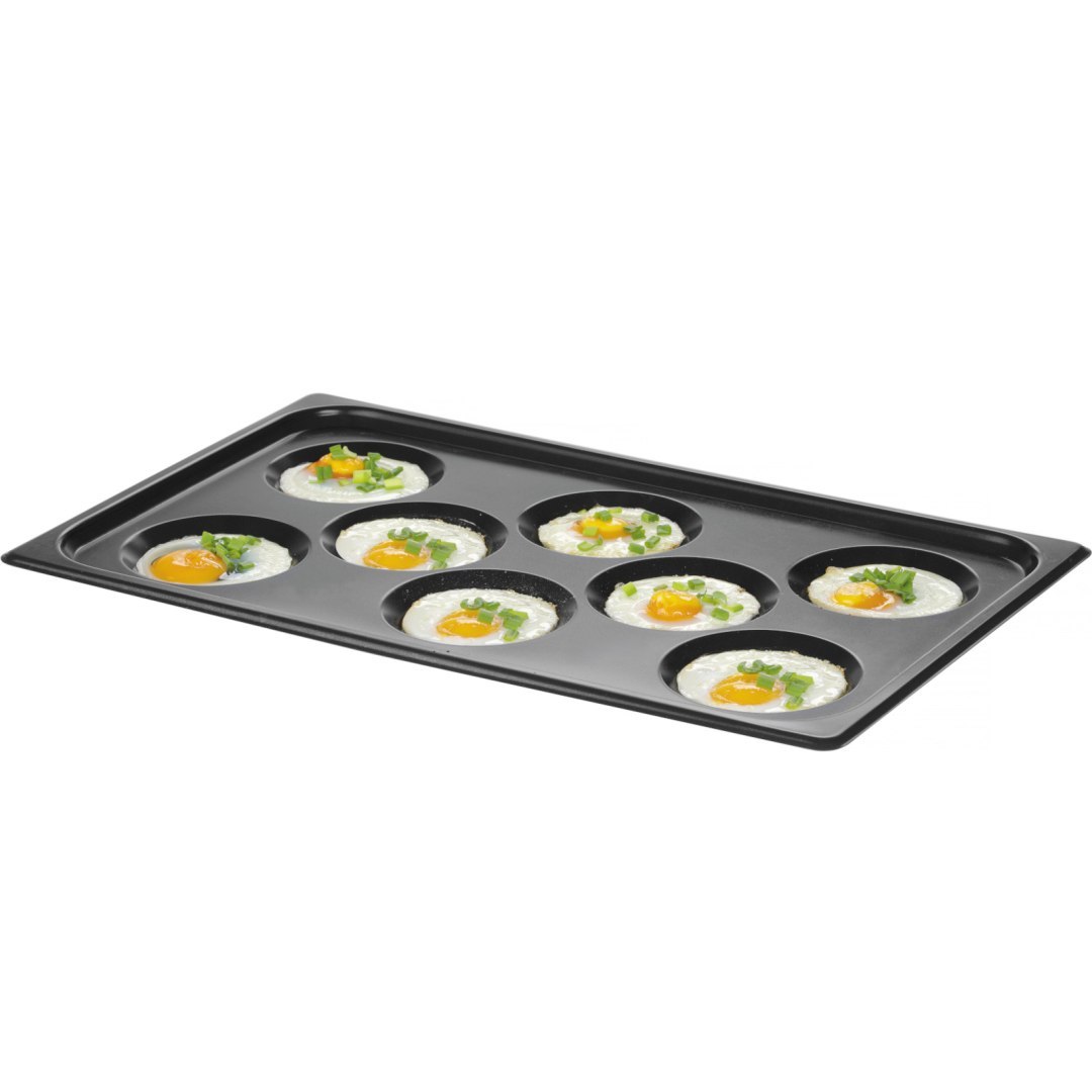 Blacha do 8 jajek sadzonych omletów pancakes Convectomat Eggplate GN 1/1 TEFLON Blacha do 8 jajek sadzonych omletów pancakes Convectomat Eggplate GN 1/1 TEFLON