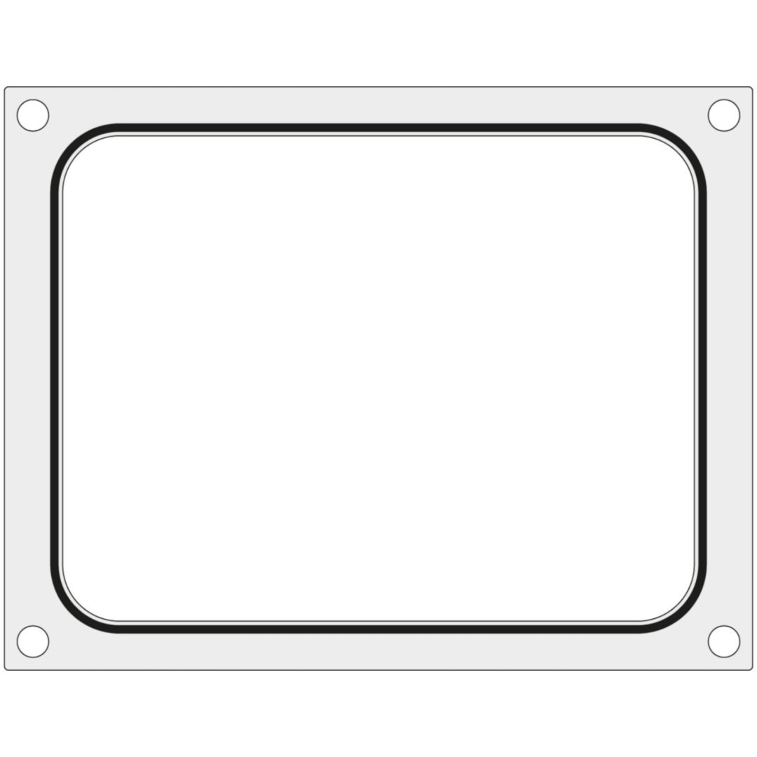 Matryca forma do zgrzewarki Hendi na tackę pojemnik bez podziału 227×178 mm – Hendi 805572