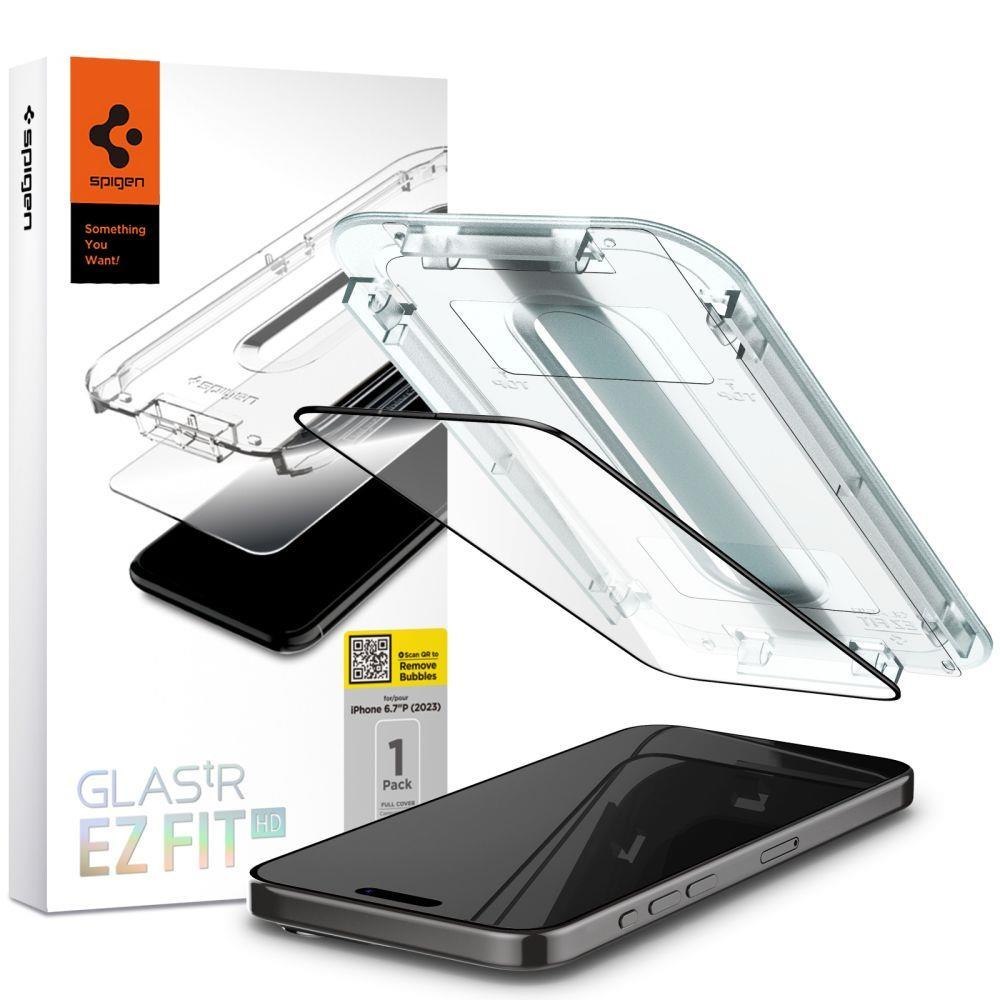 Szkło hartowane Glas.tR EZ Fit FC na iPhone 15 Pro Max czarne Szkło hartowane Glas.tR EZ Fit FC na iPhone 15 Pro Max czarne