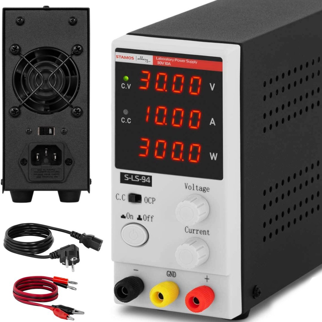 Zasilacz laboratoryjny serwisowy 0-30 V 0-10 A DC 300 W LED Zasilacz laboratoryjny serwisowy 0-30 V 0-10 A DC 300 W LED