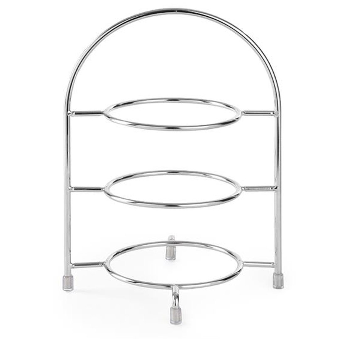 Stojak ekspozytor na 3 talerze o śr. 27 cm stalowy – Hendi 425473