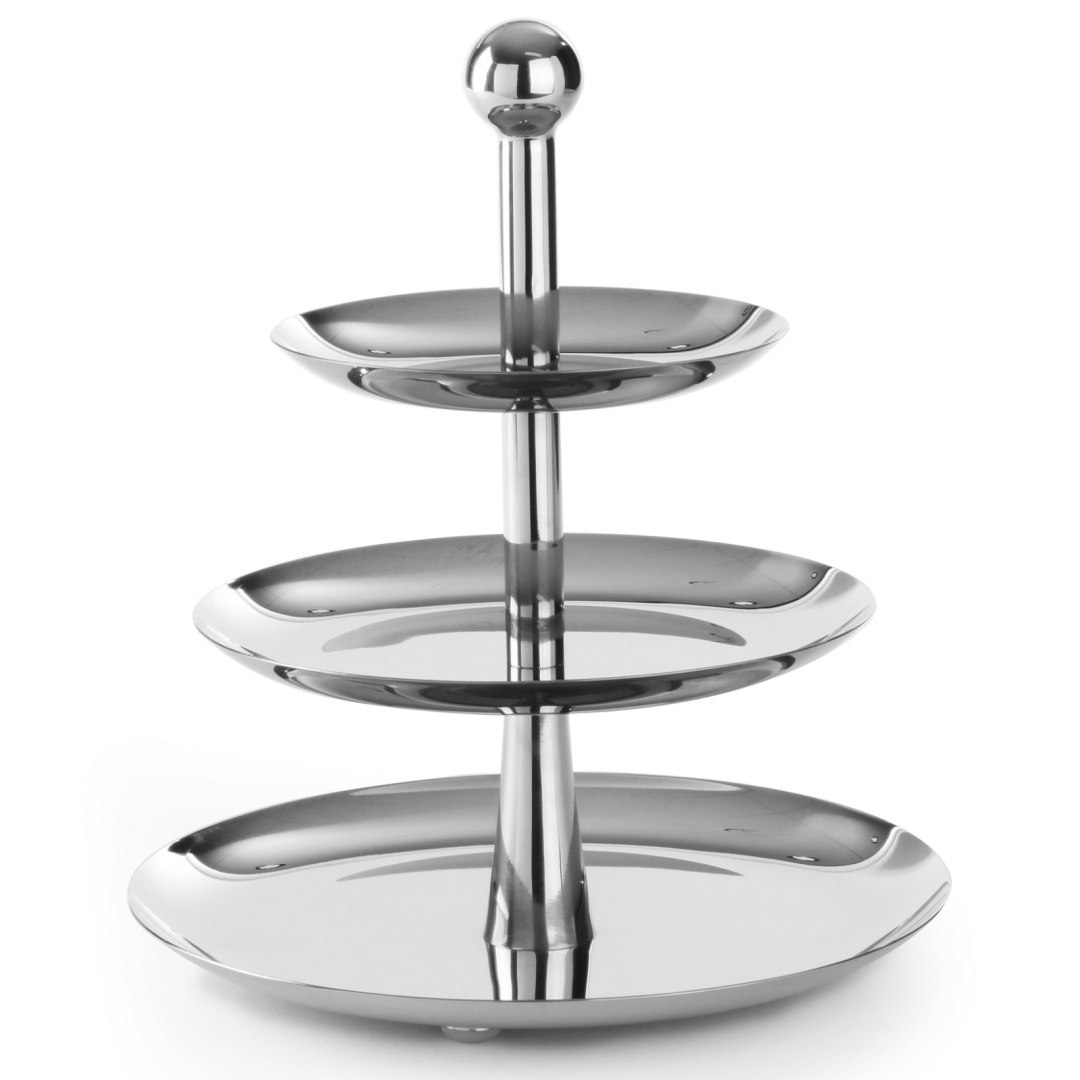 Patera piętrowa do ciastek i pralinek 3-stopniowa składana – Hendi 429914 Patera piętrowa do ciastek i pralinek 3-stopniowa składana – Hendi 429914