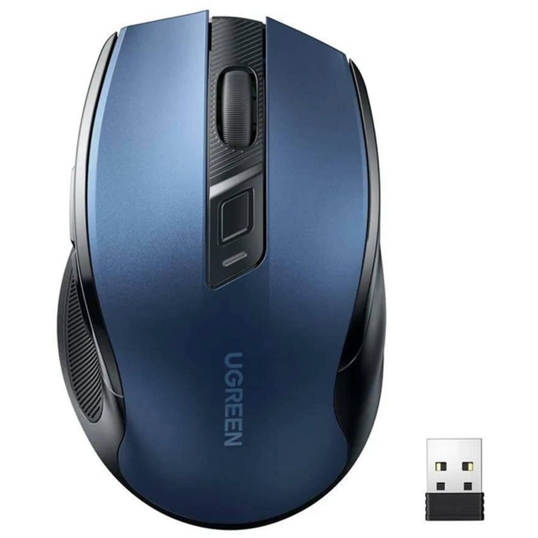 Precyzyjna mysz bezprzewodowa USB 2.4GHz Bluetooth 5.0 optyczna 4000 DPI niebieska Precyzyjna mysz bezprzewodowa USB 2.4GHz Bluetooth 5.0 optyczna 4000 DPI niebieska