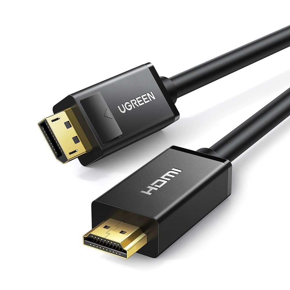 Kabel przewód DisplayPort – HDMI 4K HDR 3D 3m czarny