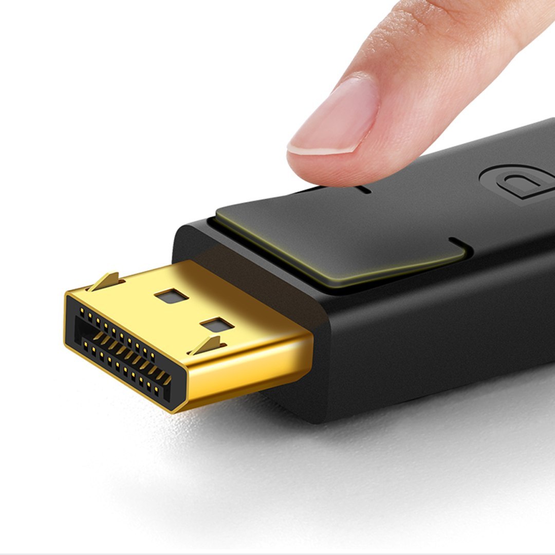 Kabel przewód DisplayPort 4K 30Hz 5m czarny Kabel przewód DisplayPort 4K 30Hz 5m czarny