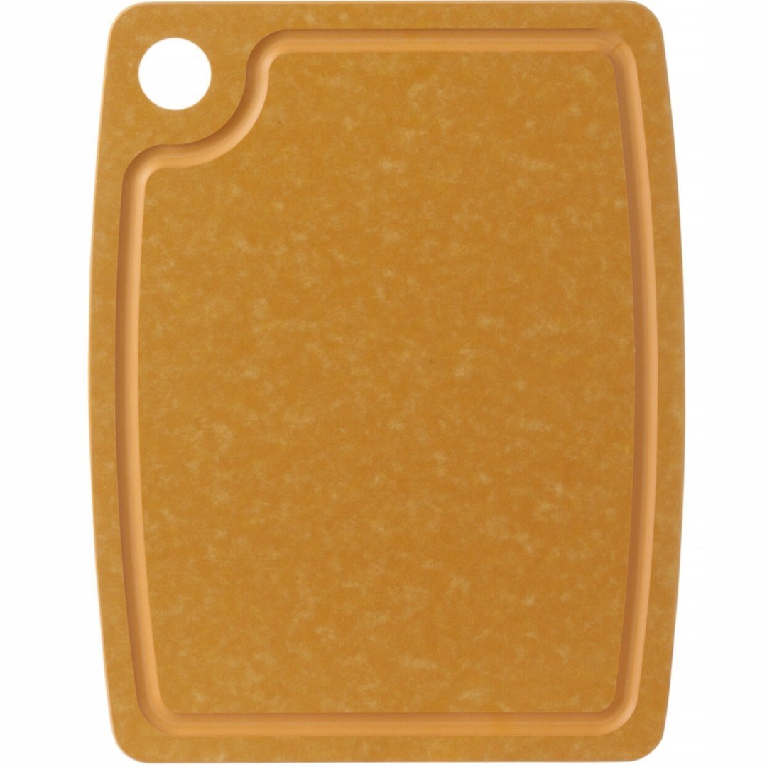 Deska do krojenia z włókna drzewnego 370 x 275 mm – brązowa