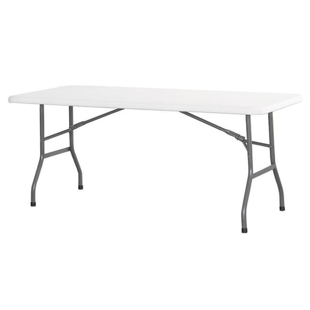 Stół cateringowy składany biały 180x74cm do 150kg – Hendi 810897 Stół cateringowy składany biały 180x74cm do 150kg – Hendi 810897