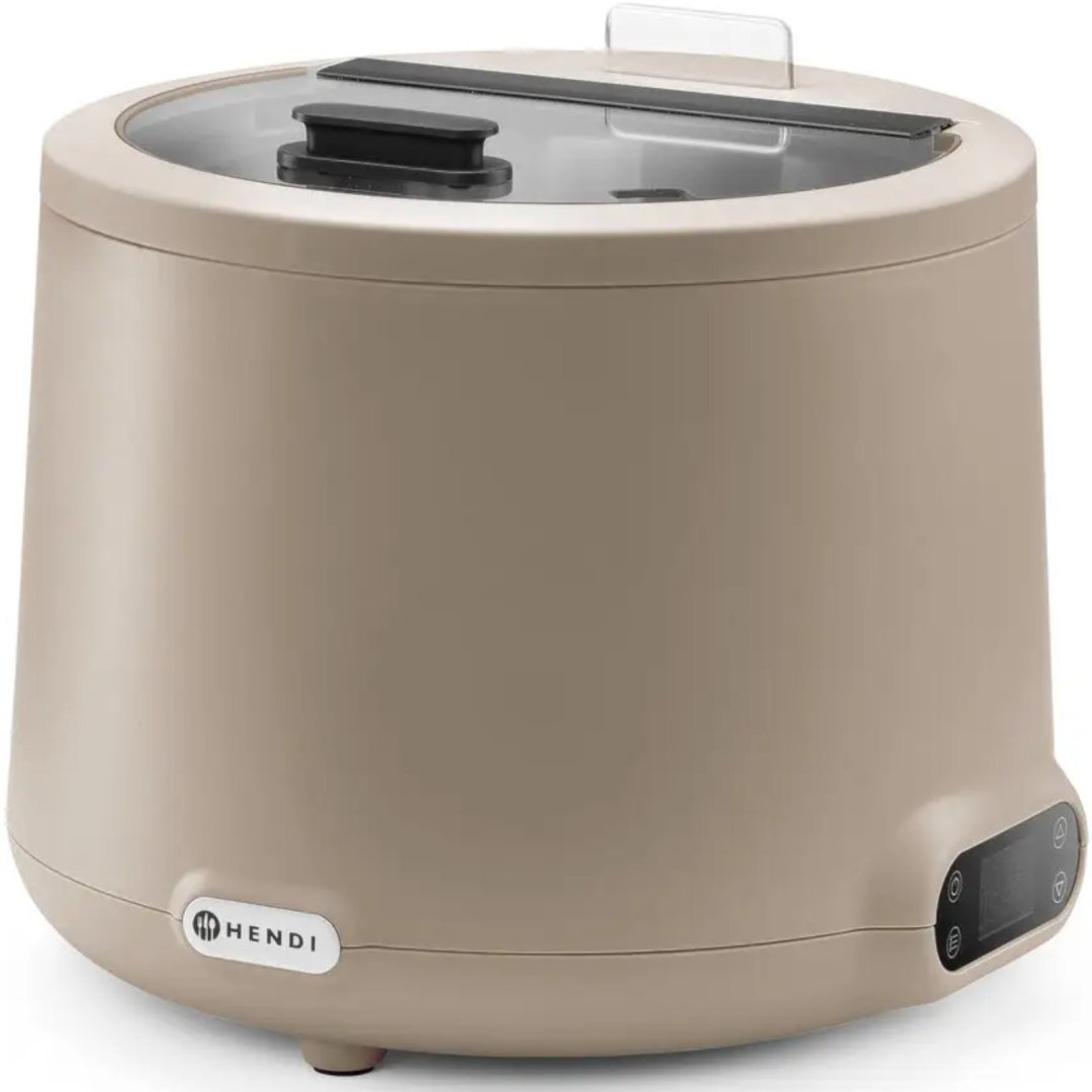 Kociołek termos do zupy elektryczny UNIQ śr. 365 x 325 mm 8 l 500 W – beżowy