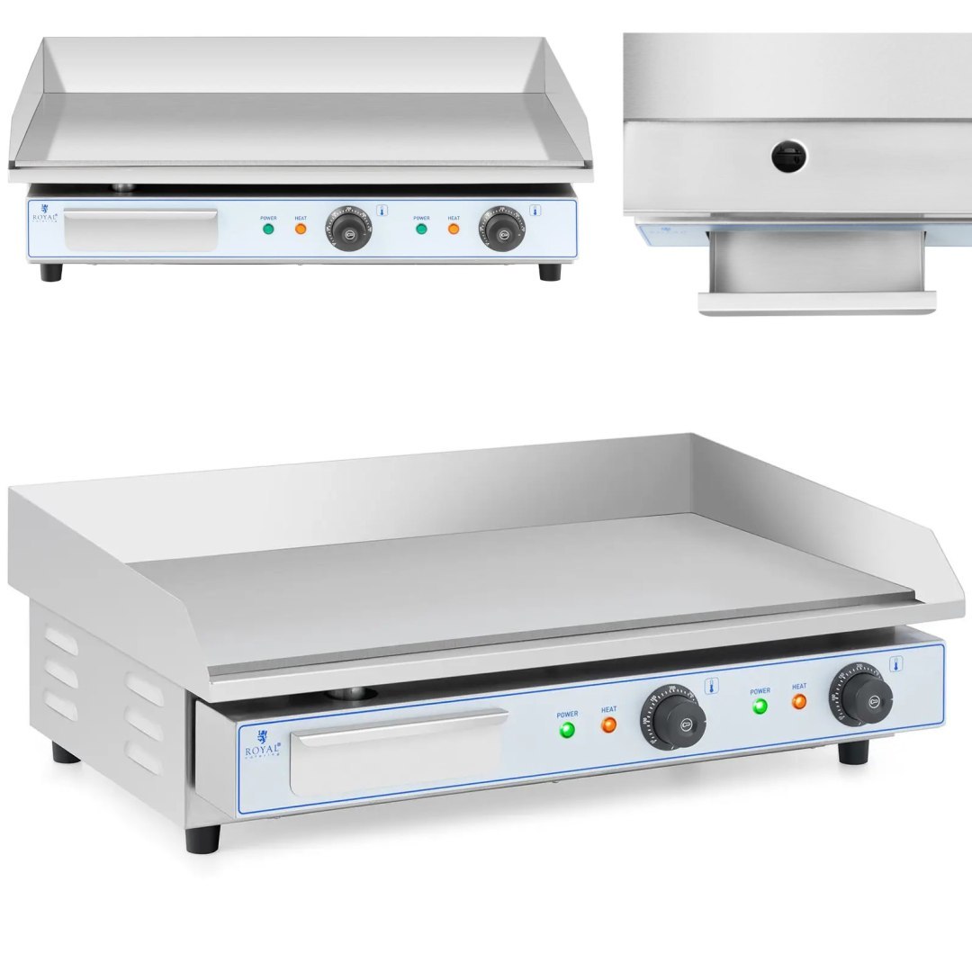 Grill płyta grillowa elektryczna podwójna gładka 730 x 400 mm 2 x 2200 W Grill płyta grillowa elektryczna podwójna gładka 730 x 400 mm 2 x 2200 W