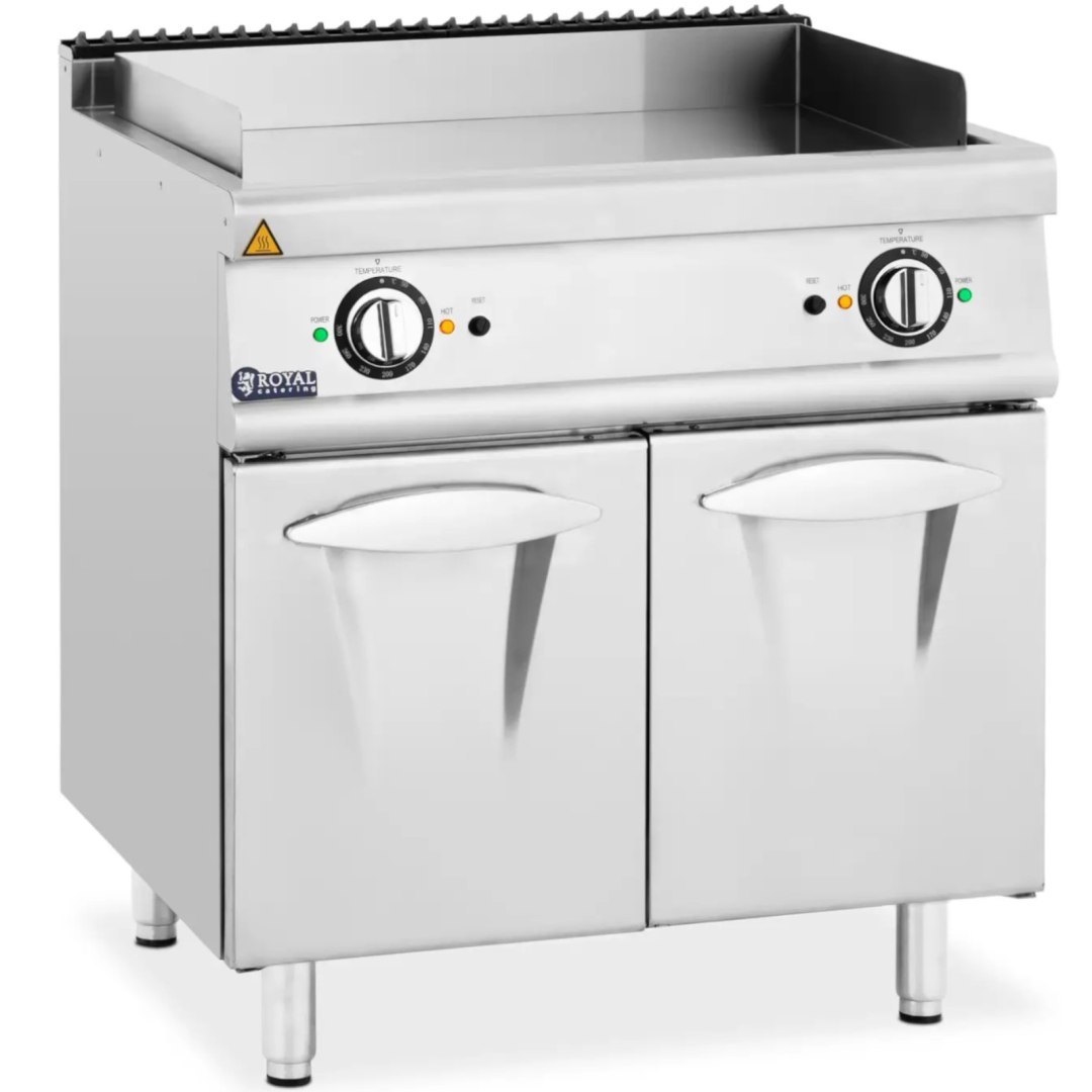 Grill płyta grillowa elektryczna podwójna gładka z szafką wolnostojąca 10.8 kW 400 V Grill płyta grillowa elektryczna podwójna gładka z szafką wolnostojąca 10.8 kW 400 V