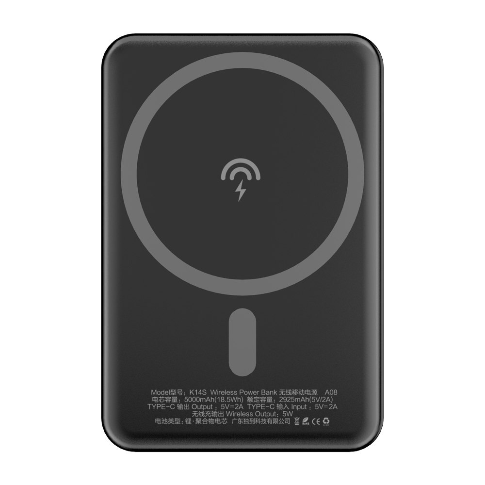 Powerbank 5000mAh magnetyczny z ładowarką indukcyjną MagSafe biały Powerbank 5000mAh magnetyczny z ładowarką indukcyjną MagSafe biały