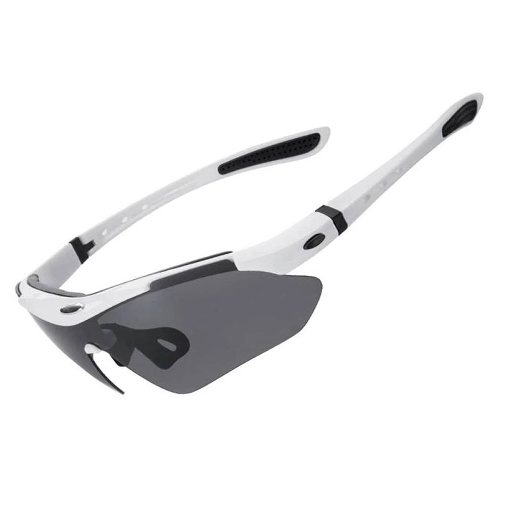 Okulary rowerowe fotochromowe z filtrem UV 400 białe Okulary rowerowe fotochromowe z filtrem UV 400 białe