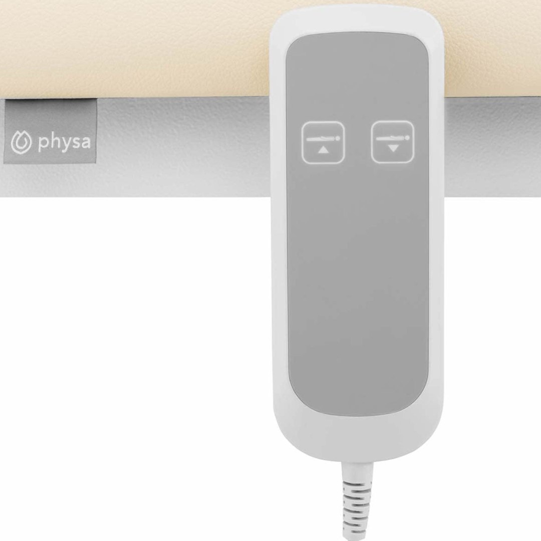 Stół łóżko do masażu elektryczne z pilotem LILLE – beżowe Stół łóżko do masażu elektryczne z pilotem LILLE – beżowe