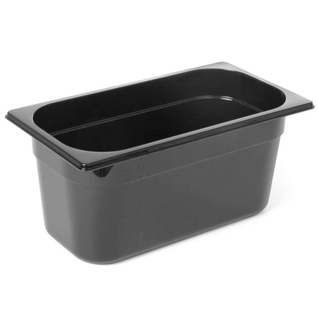 Pojemnik z czarnego poliwęglanu GN 1/3 wys. 100 mm – Hendi 862520