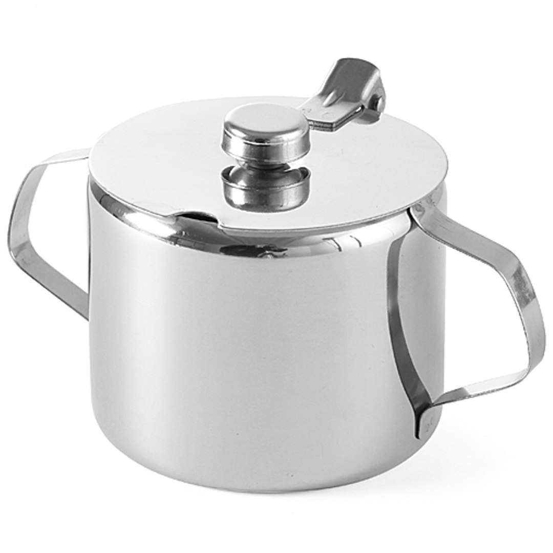 Cukiernica stalowa nierdzewna z pokrywką śr. 85mm 300ml – Hendi 452103 Cukiernica stalowa nierdzewna z pokrywką śr. 85mm 300ml – Hendi 452103