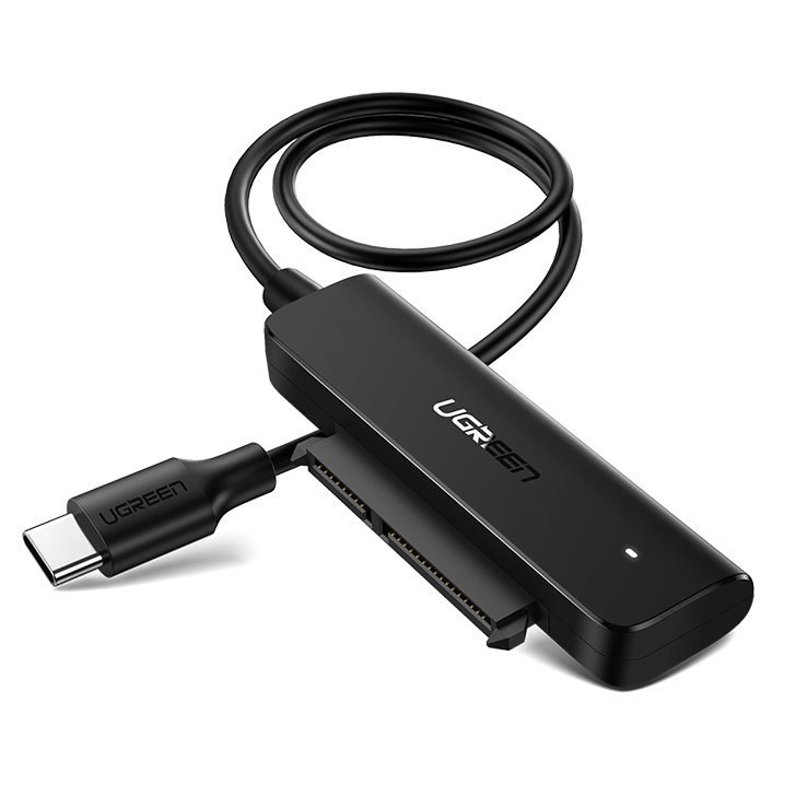 Adapter przejściówka dysku HDD SSD 2.5” SATA III 3.0 na USB-C – czarny