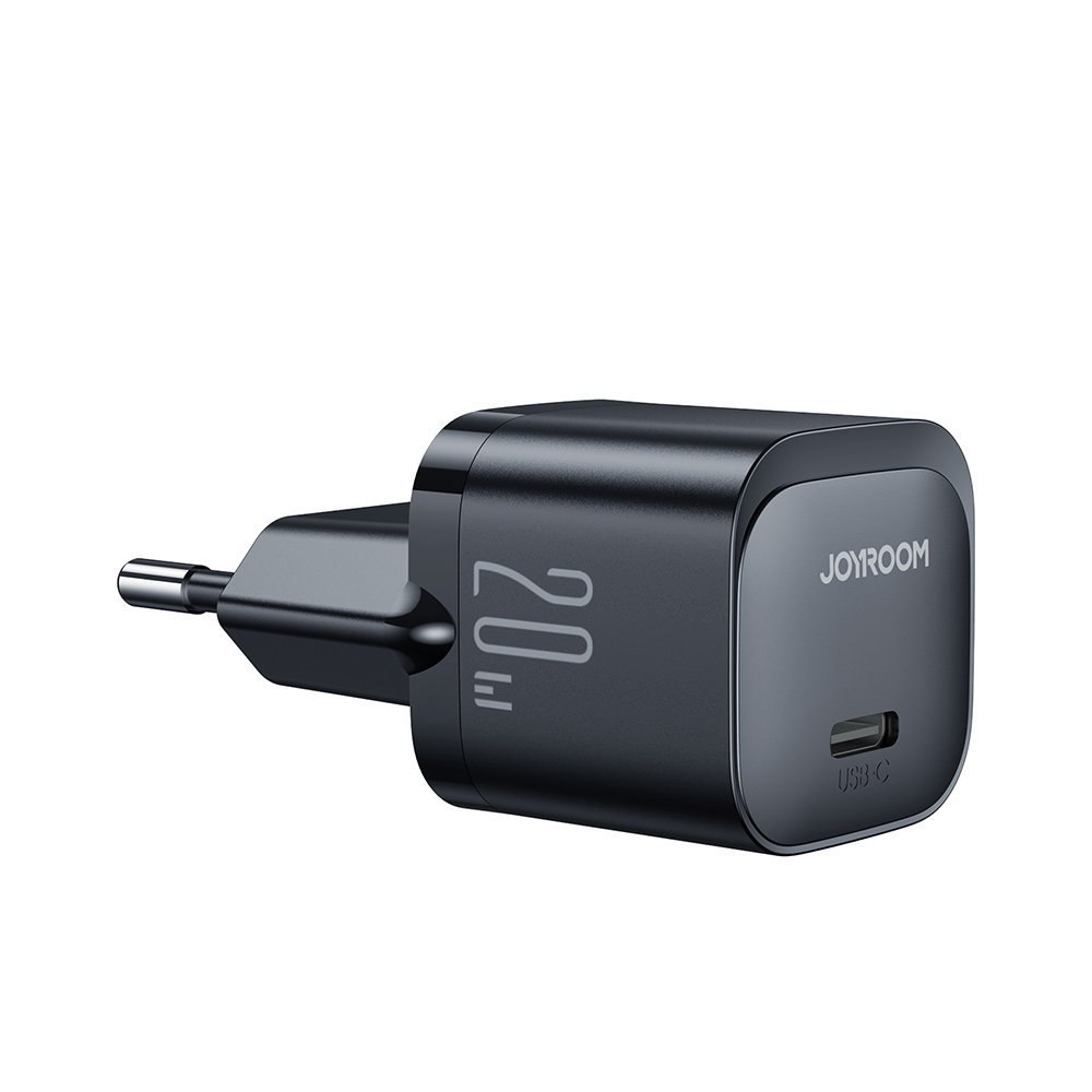 Mini ładowarka do telefonu USB-C 20W PD JR-TCF02 – czarna Mini ładowarka do telefonu USB-C 20W PD JR-TCF02 – czarna