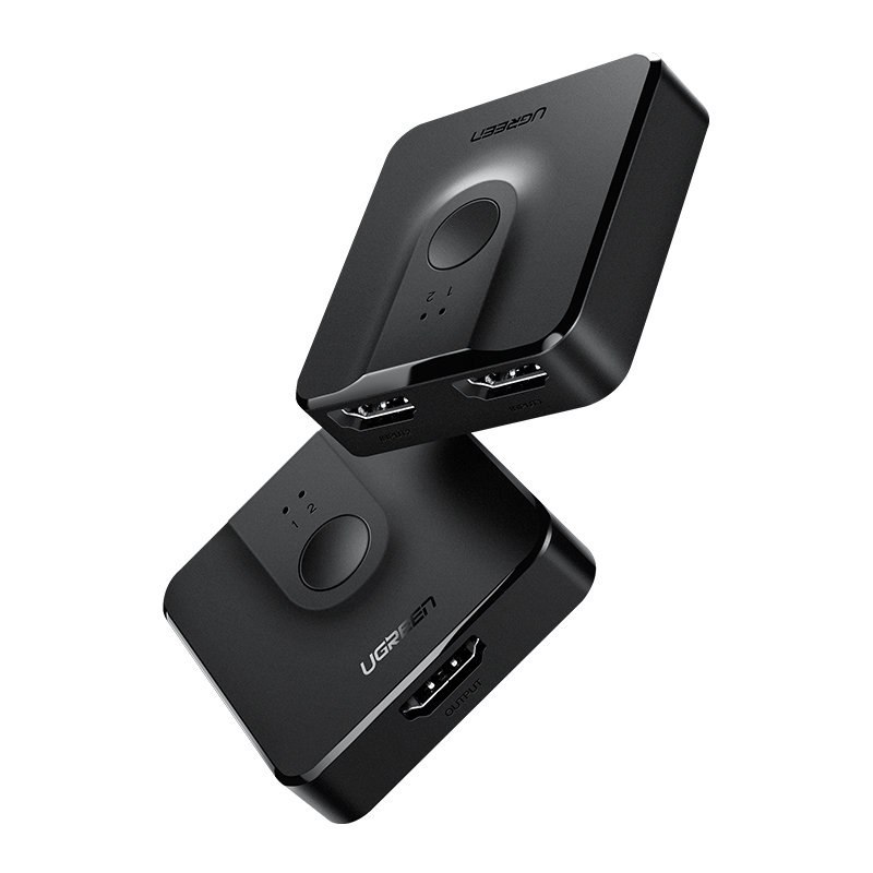 Switch przełącznik rozdzielacz HDMI – 2x HDMI 4K 60Hz czarny Switch przełącznik rozdzielacz HDMI – 2x HDMI 4K 60Hz czarny