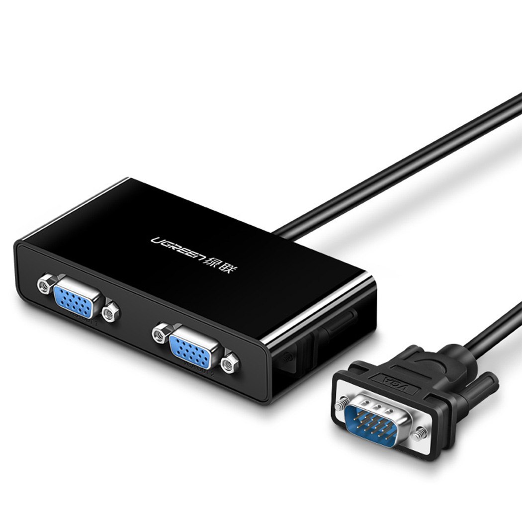 Rozdzielacz ekranów monitorów adapter Video VGA – 2x VGA czarny Rozdzielacz ekranów monitorów adapter Video VGA – 2x VGA czarny